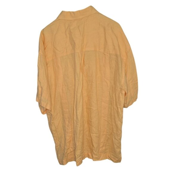 Royal Prestige Men's 3XL Peach Button-Up Short Sleeve Shirt Lightweight & Breath - Picture 2 of 11